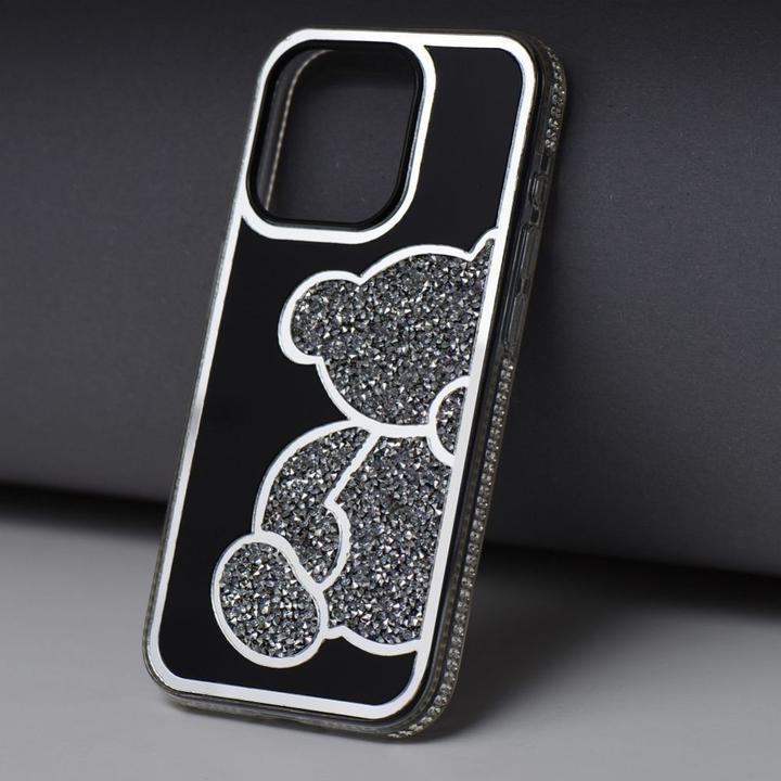 Immagine prodotto OEM Back panel cover TEDDY BEAR Case for IPHONE 15 Pro Max silver (Apple iPhone 15 Pro Max)