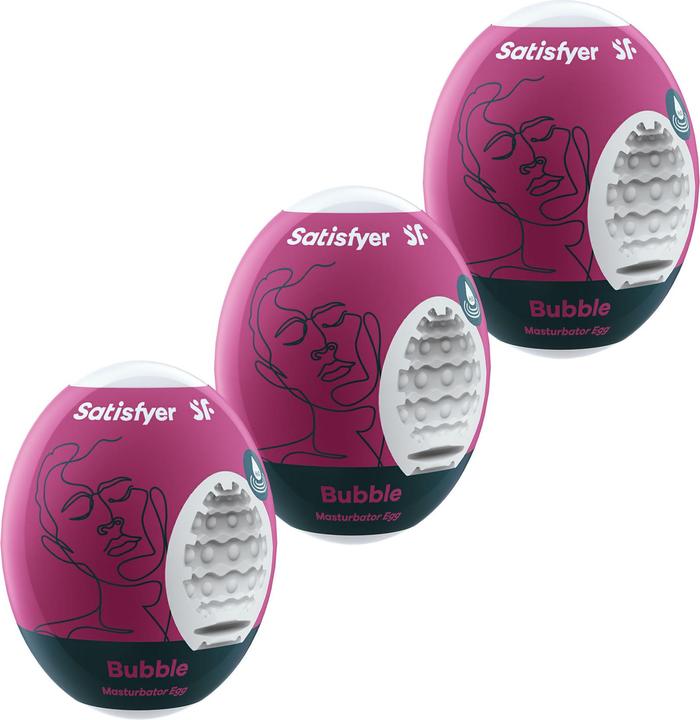 Actual product image Satisfyer Masturbator Egg Set - Bubble - 3 pcs