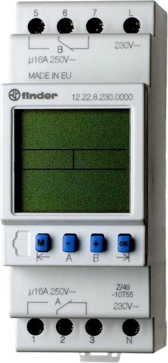Immagine prodotto Finder Timer serie 12 2x 16A digitale