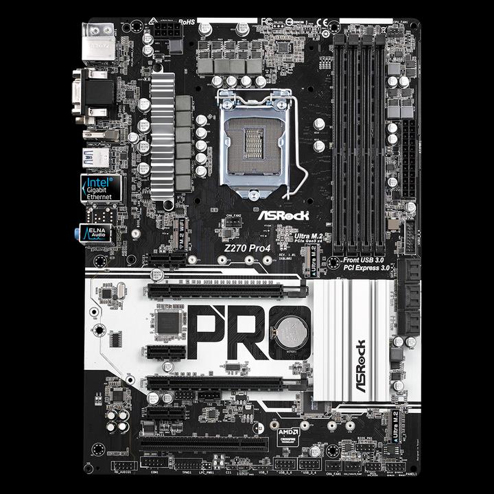 Actual product image AsRock Z270 Pro4 (LGA 1151, Intel Z270, ATX)