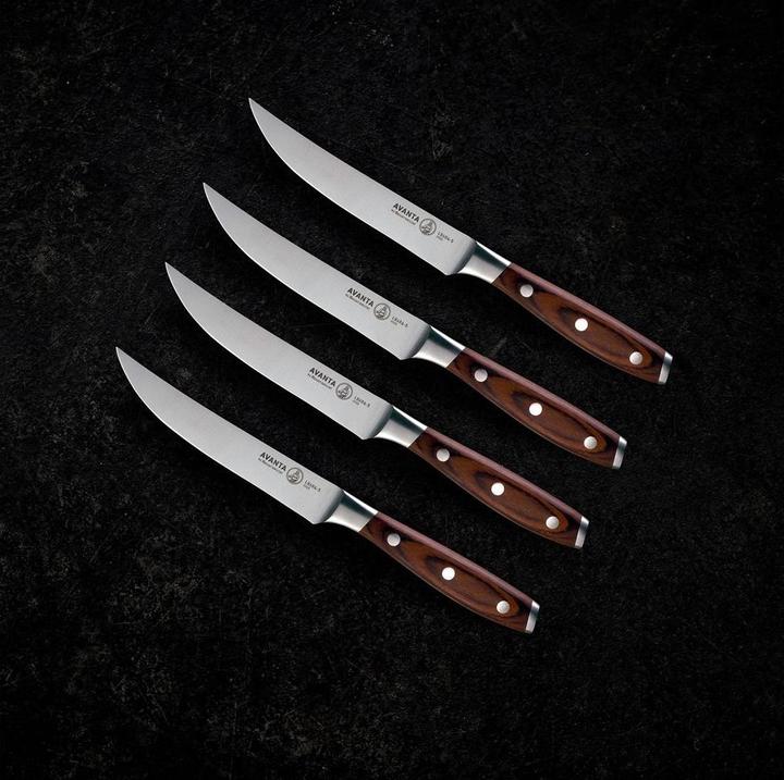 Actual product image Messermeister Steak knife set Avanta 1 piece, pakka wood (4 Piece, Knife)