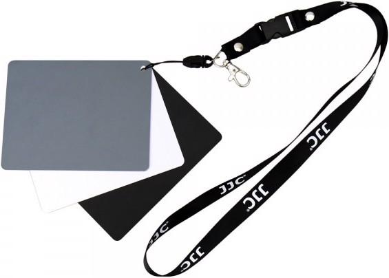 JJC 3-in-1 Karten Set Grau/Weiss/Schwarz für Weissabgleich (Diverse)