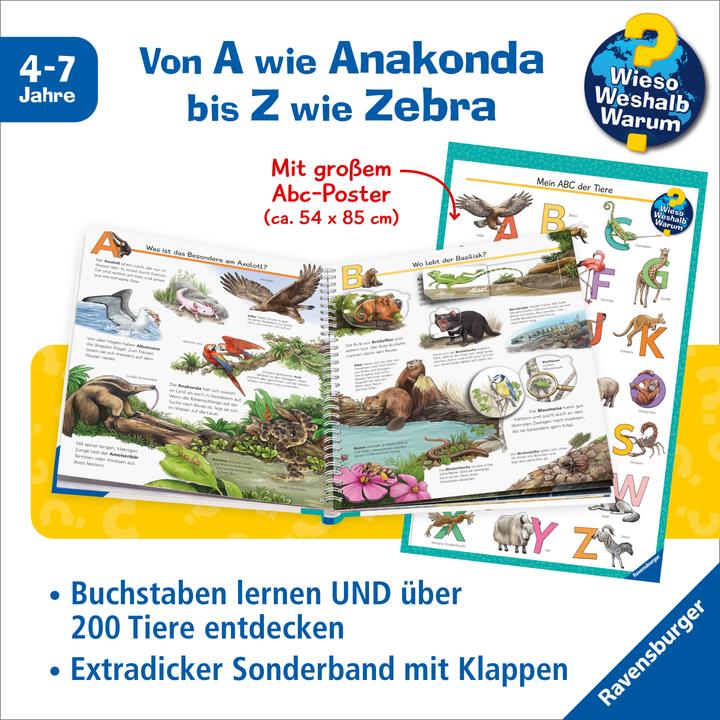 Produktbild Ravensburger Wieso? Weshalb? Warum? Sonderband - Mein ABC der Tiere (Deutsch)
