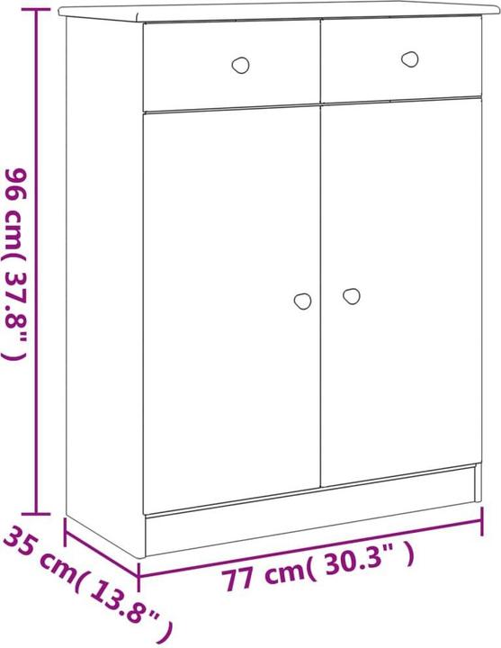 Image du produit VidaXL Belen (77 x 35 x 96 cm)