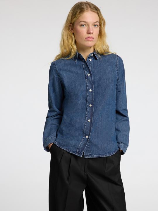Actual product image Selected Femme Body-hugging long-sleeved denim shirt (36)