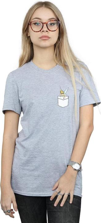 Immagine prodotto Disney Tinker Bell Faux Pocket Maglietta Ampia Donna (XXL)