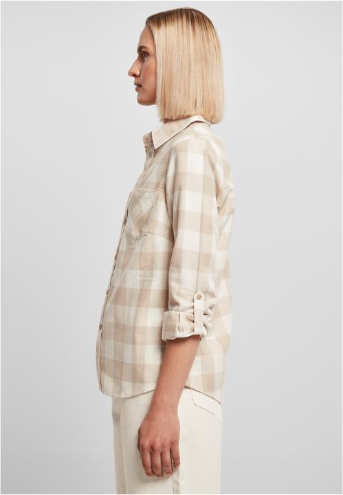 Produktbild Urban Classics Ladies Turnup Checked Flanell Shirt (XXL)