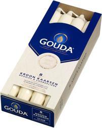 Productafbeelding Gouda Kroonkaarsen Ivoor 8 stuks (8 Pcs.)