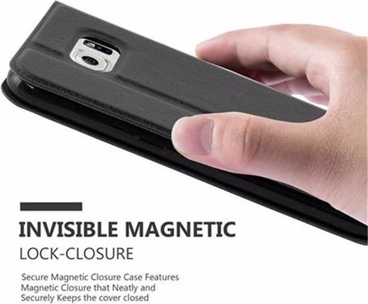 Actual product image Cadorabo Book with View double window cover (Samsung Galaxy S6)
