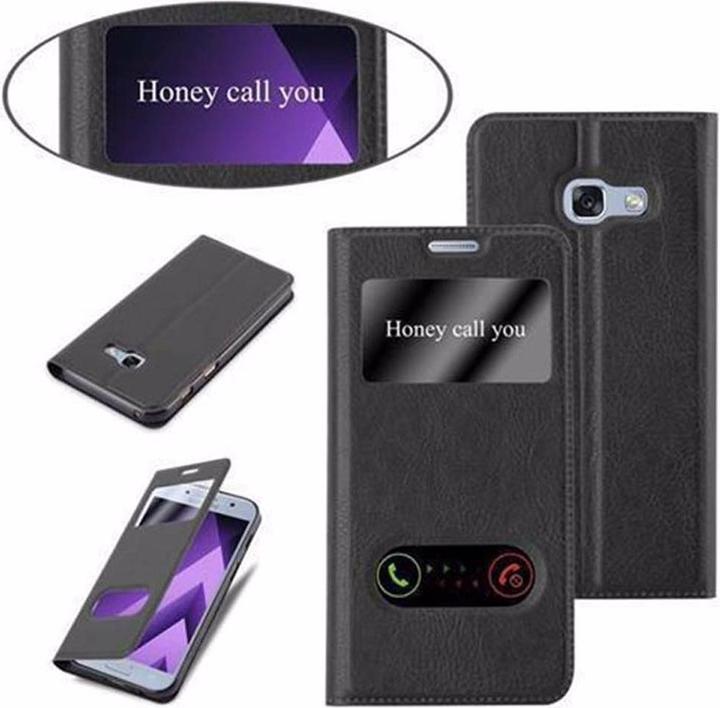 Actual product image Cadorabo Book with View double window cover (Samsung Galaxy A5 (2017))