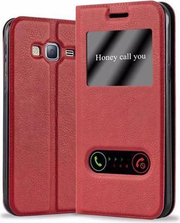 Produktbild Cadorabo Book mit View Doppelfenster Cover (Samsung Galaxy J3)