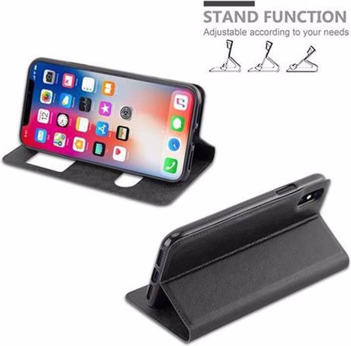 Produktbild Cadorabo Book mit View Doppelfenster Cover (Apple iPhone X)