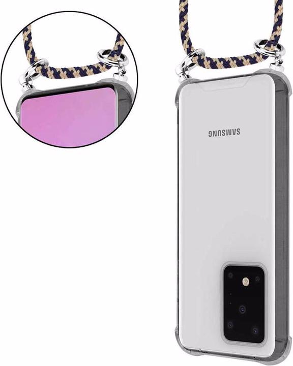 Produktbild Cadorabo TPU Handy Kette SILBER Cover