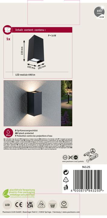 Actual product image Paulmann Flame (710 lm, IP44)