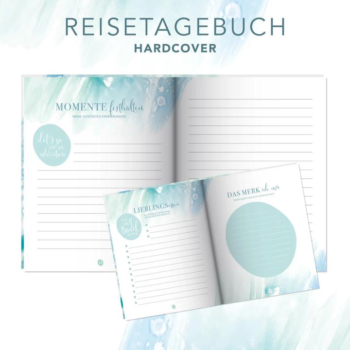 Produktbild Reisetagebuch zum selber Schreiben inkl. Postkarten, Sammeltasche und herausnehmbaren Reiseplan (Deutsch, Lisa Wirth, 2019)