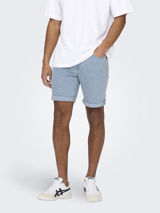 Produktbild Only & Sons ONSPLY Mittlere Taille Normal geschnitten Shorts Jeans-Shorts (XS)