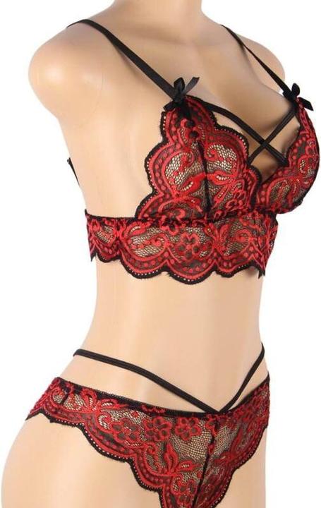 Image du produit Subblime Ensemble Deux Pièces Haut Dentelle Et Culotte S/M (S)