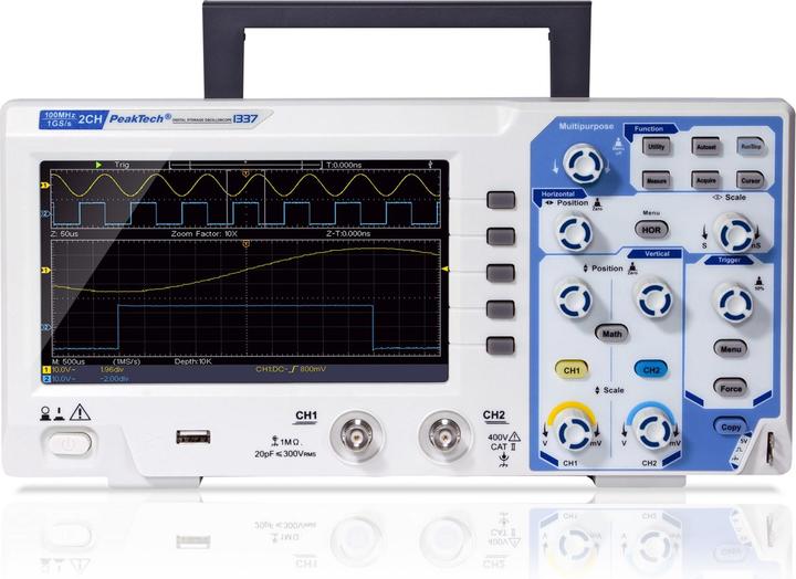 Actual product image Peaktech P 1337 Digital storage oscilloscope