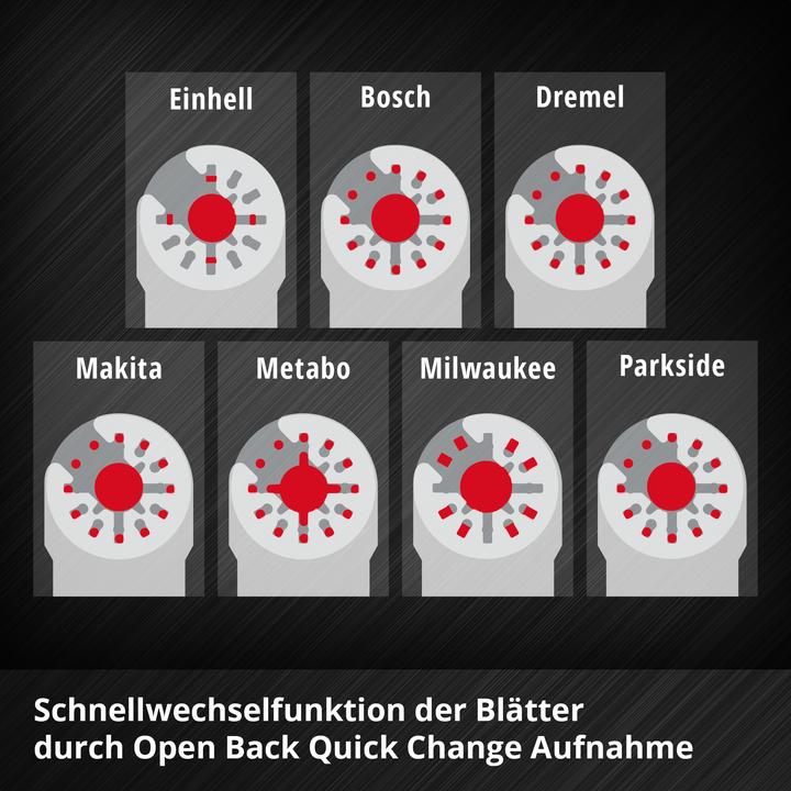 Actual product image Einhell Multitool-Set, 708110, XL-PLUS-Case, 10-teilig