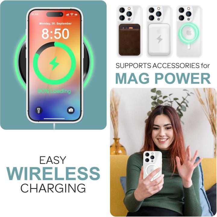 Image du produit Nalia Étui hybride mat avec fonction MagSafe (Apple iPhone 16 Pro)