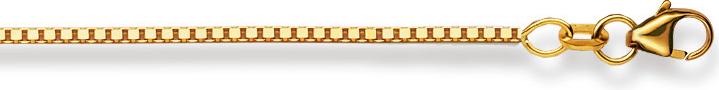 Produktbild Natsumi Schmuck Halskette Gelbgold 18K/750 Venezianer 1.3mm (750/18 K Gelbgold, 42 cm)