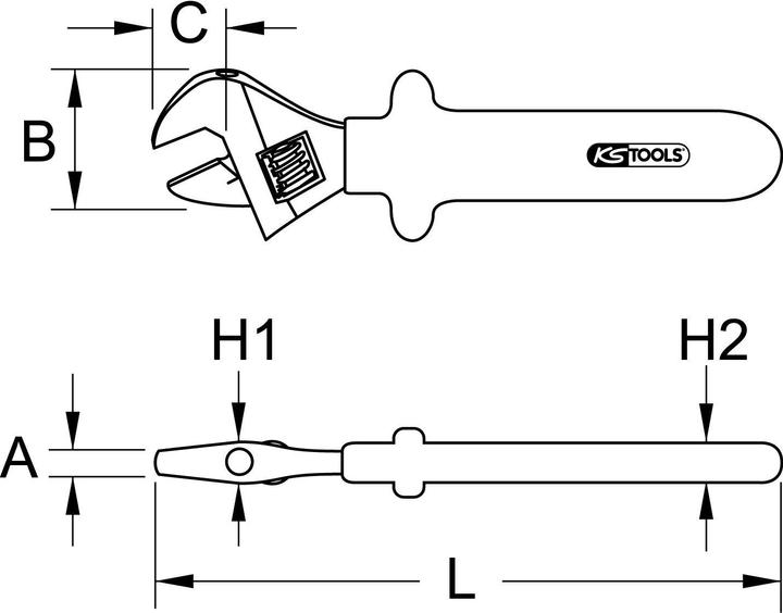 Productafbeelding KS Tools Steeksleutel (30 mm)