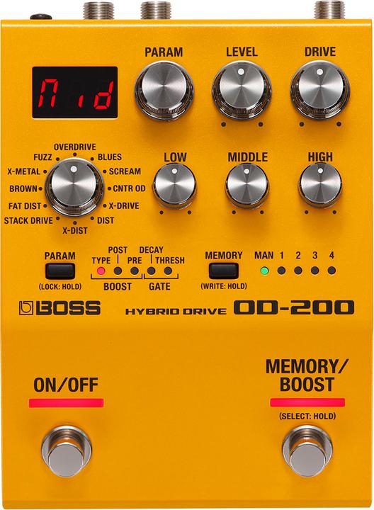 Actual product image BOSS (Electronics) OD-200 Hybrid Drive Pedal
