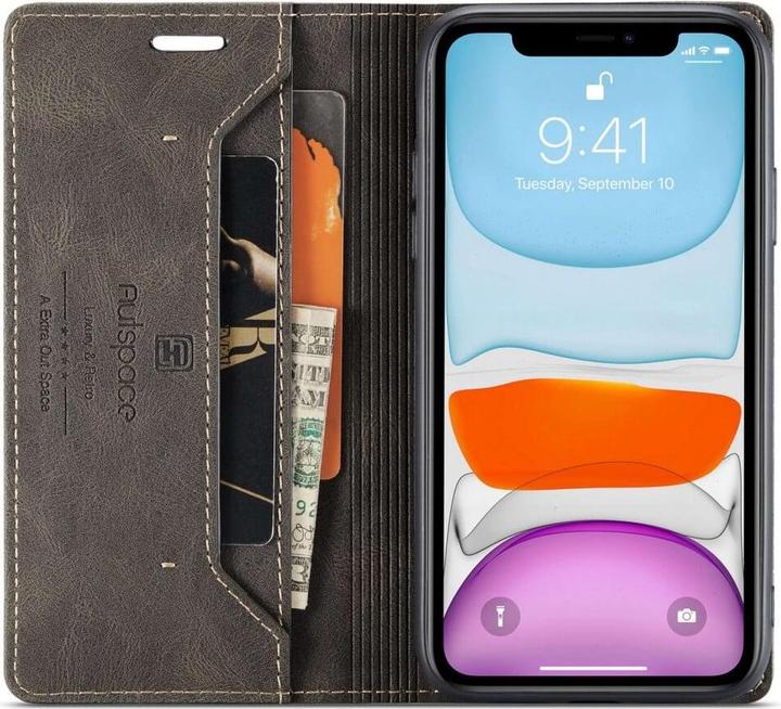 Produktbild Cover-Discount iPhone 11 Pro - Vintage Flip Case Hülle grau (Apple iPhone 11 Pro)