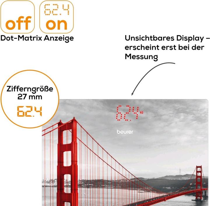 Produktbild Beurer Glaswaage GS 215 San Francisco (180 kg)