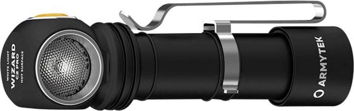 Produktbild ArmyTek Wizard C2 Pro v4 Magnet USB+ABM01+18650 / XHP50.2 White / 2500 lm / TIR 70°:120° / 1x1865... (11.20 cm, 2500 lm)