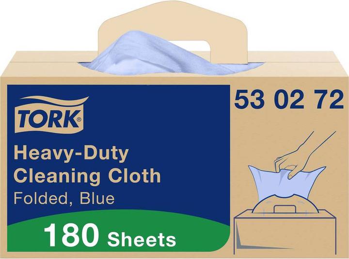 Actual product image Tork Extra Strong Cleaning Cloths Blue W7, 1 x 180 Cloths 530272 Quantity: 180pcs. (1 pcs.)