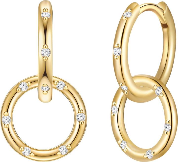 Produktbild Glanzstücke München Damen Sterling Silber Zirkonia gelbgold - 30300 (Sterling Silber)