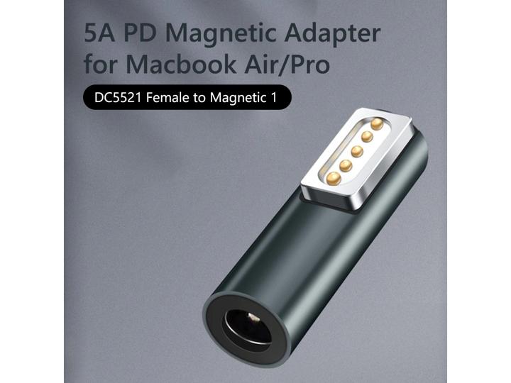 Produktbild PowerGuard DC Barrel zu MagSafe 1 Adapter 90 Grad für MacBook Pro, Air (85 W)