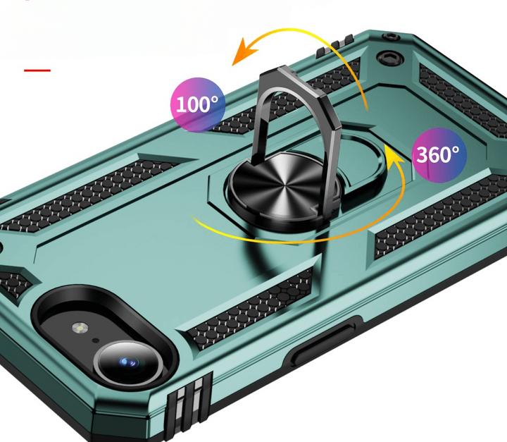 Actual product image Cover-Discount iPhone 16e - Robustes Back Cover mit Kickstand (Apple iPhone 16e)
