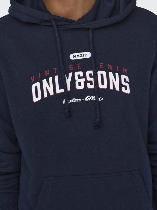 Produktbild Only & Sons Onslenny Reg Vintage Print Hood Sweat (S)