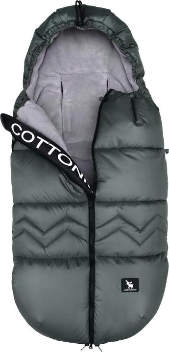 Actual product image Cottonmoose Footmuff North Moose Logo Grey