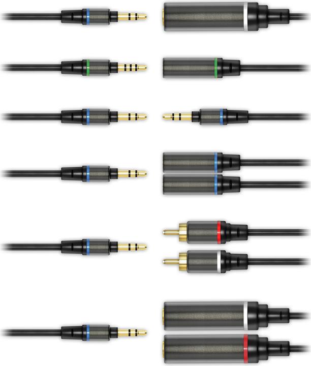 Immagine prodotto IK Multimedia iLine - Kit di cavi per la musica mobile (0.30 m, Cinch)