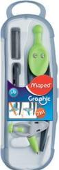 Actual product image Maped Compass box Graphic 360 degrees, with adapter ring