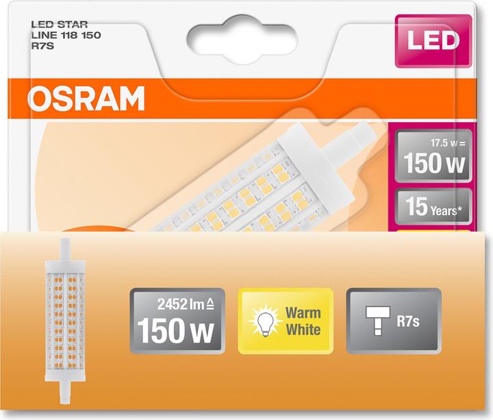 Actual product image Osram Line R7s (R7s, 19 W, 2452 lm, 1 x, E)