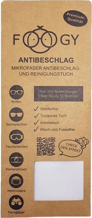 Produktbild Foogy Antibeschlag- und Reinigungstuch