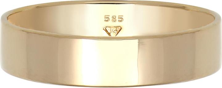 Actual product image Elli PREMIUM Ring Band Ring Wedding Ring Basic Wedding Pair 585 Yellow Gold (58, 585/14 K Gold)