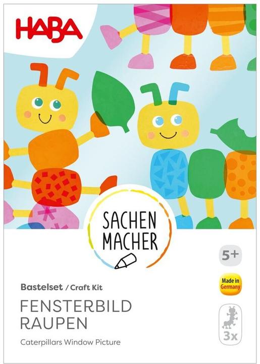 Immagine prodotto Haba Bastelset - Fensterbild Raupen