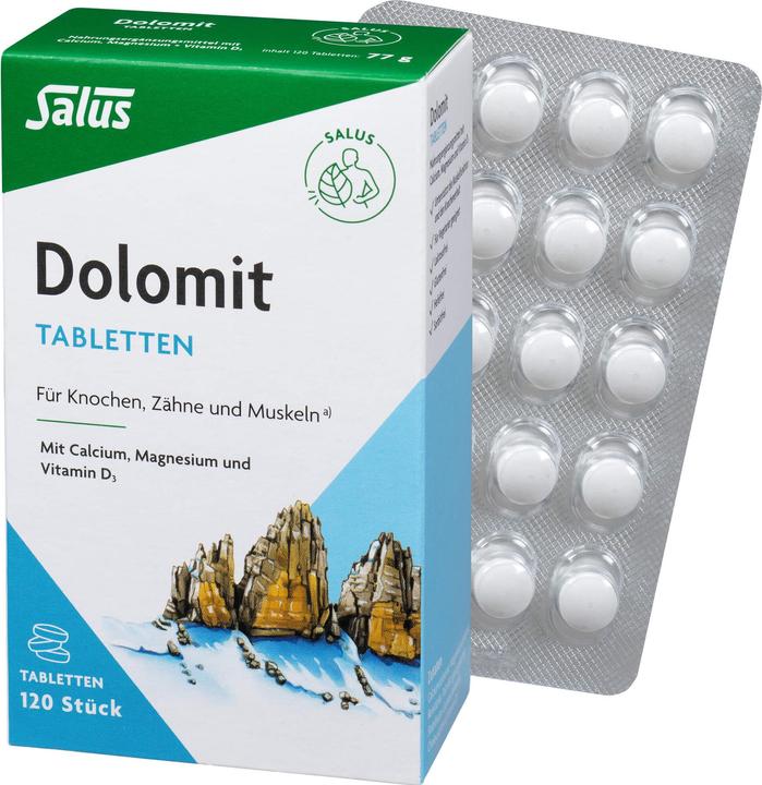 Produktbild Salus Dolomit Magnesium Calcium Vitamin D3 Tabl (120 Stück, Tabletten, 113 g)