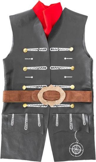 Image du produit Great Pretenders Gilet de pirate & ceinture Skully 2-4 (2, 3, 4)