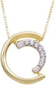 Produktbild Passion HALSKETTE AUS 9 KT GOLD - ZWEIFARBIG - ZIRKONIA - 40+2 CM