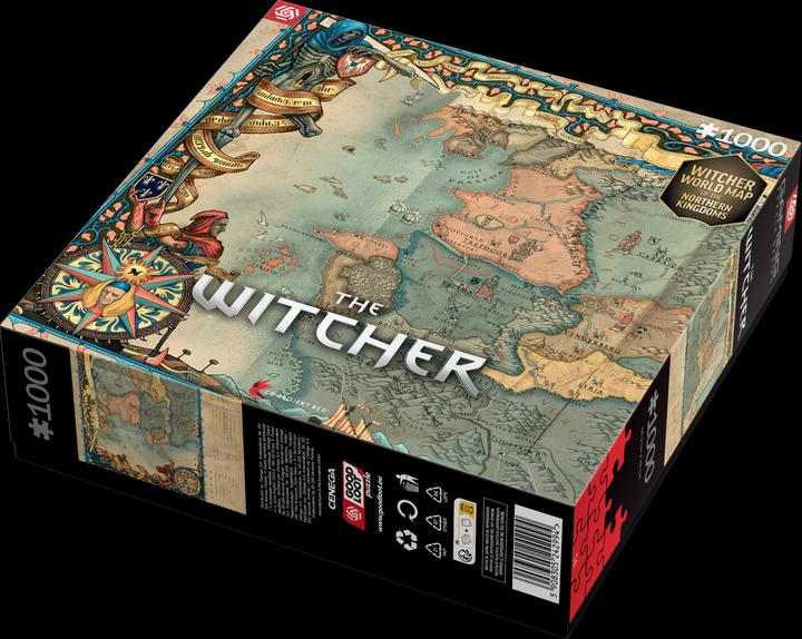 Actual product image Good Loot The Witcher: Northern Kingdom Map - Puzzle (1000 pieces)