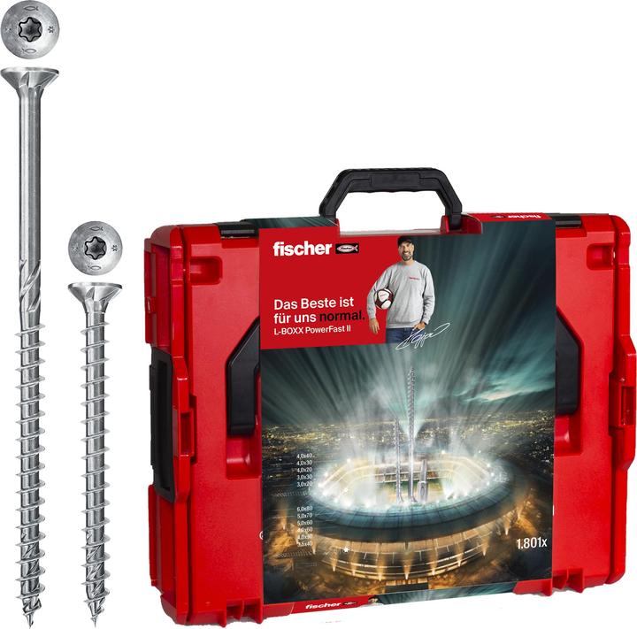 Image du produit Fischer Action Power Fast II L-Boxx 102 (1801 Vis par pièce)