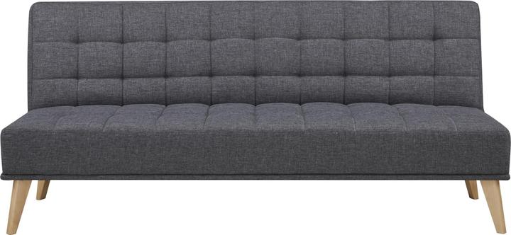 Produktbild En.Casa Schlafsofa Pukkila 180x86x81 cm Textil Dunkelgrau (3-Sitzer)