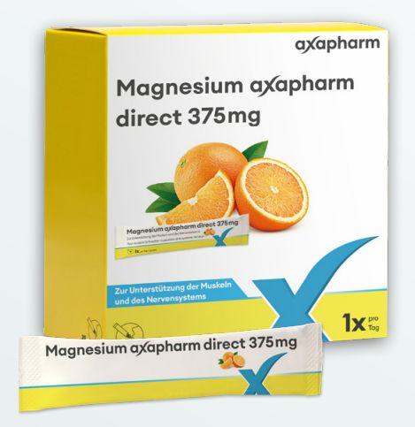 Actual product image Axapharm Magnesium direct (50 Piece, Powder, 160 g)