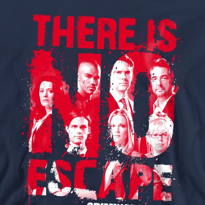 Actual product image Criminal Minds Unisex Adult No Escape Sweatshirt (M)